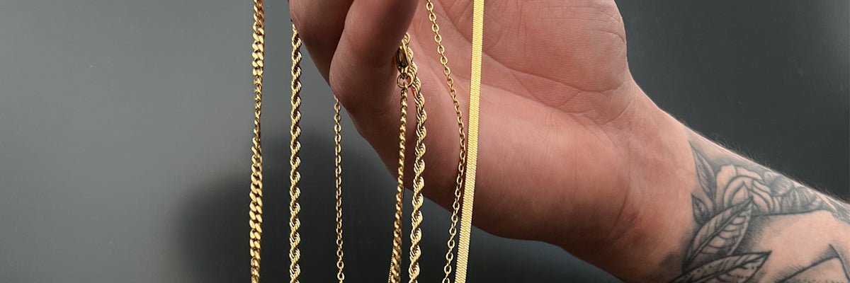 18k gold deals chain plated