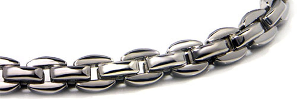 titanium chain close up