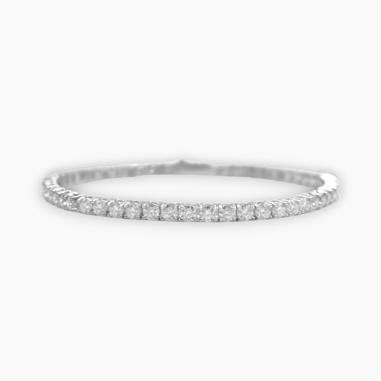 3mm silver moissanite tennis bracelet