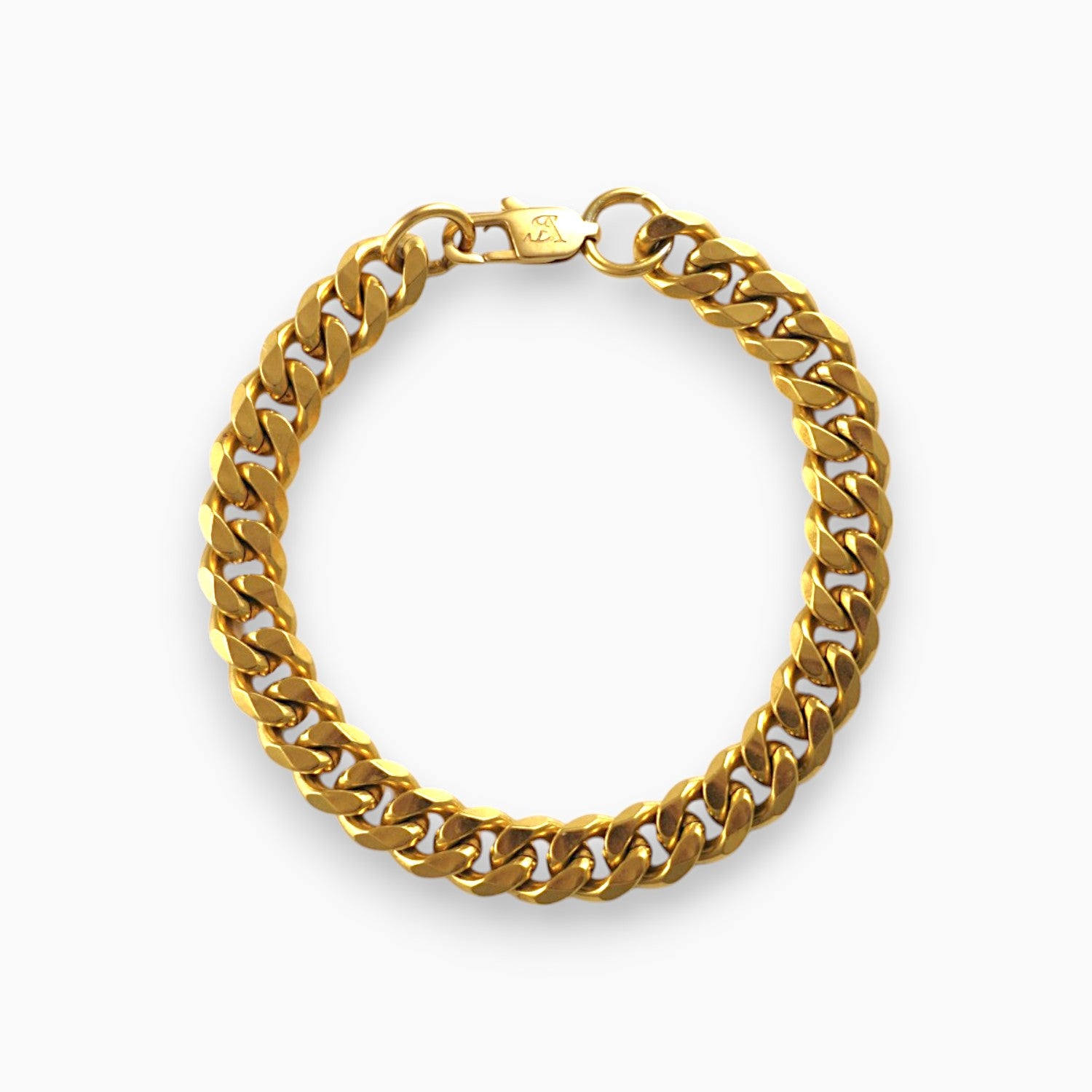 8mm gold cuban link bracelet gold