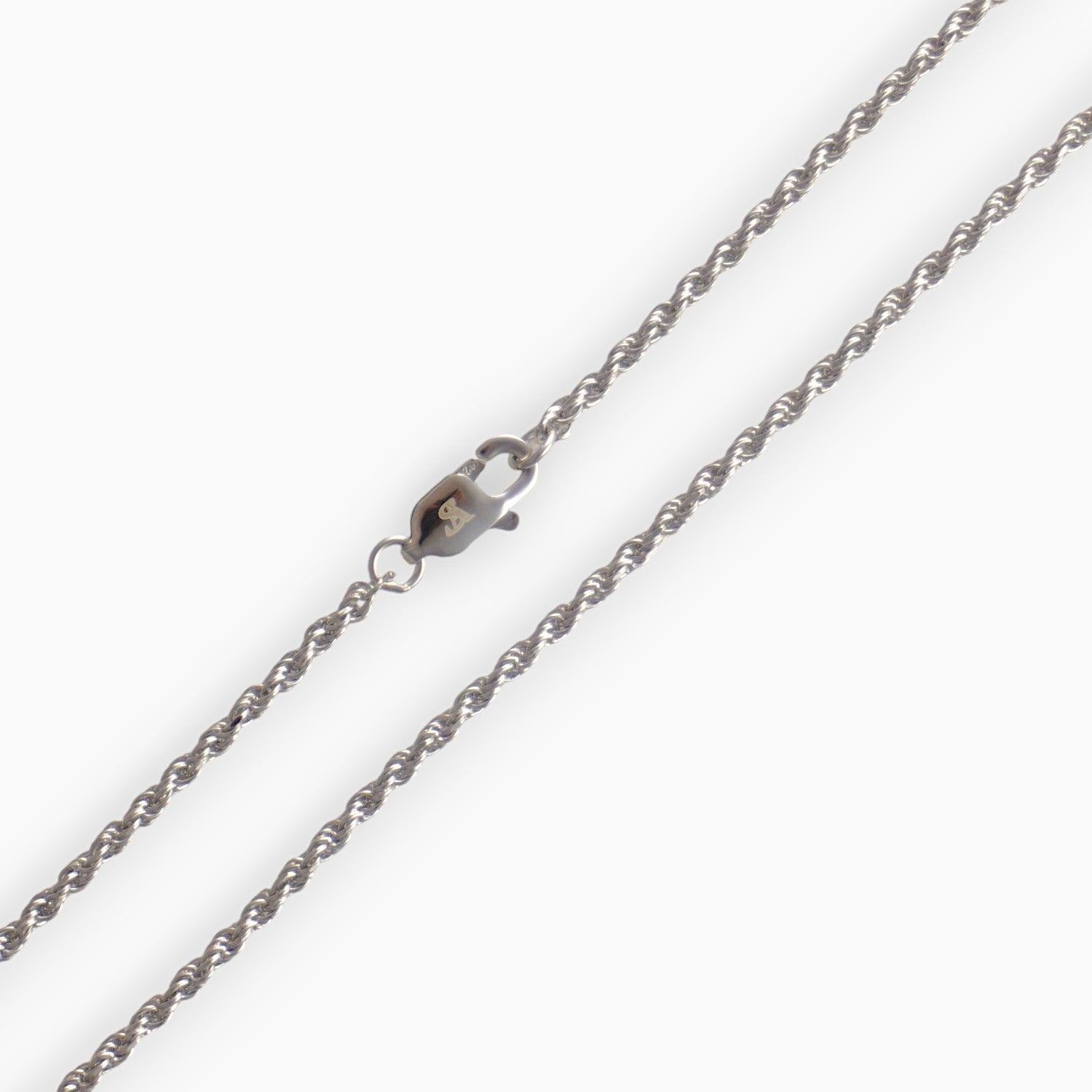925 sterling silver rope chain clasp