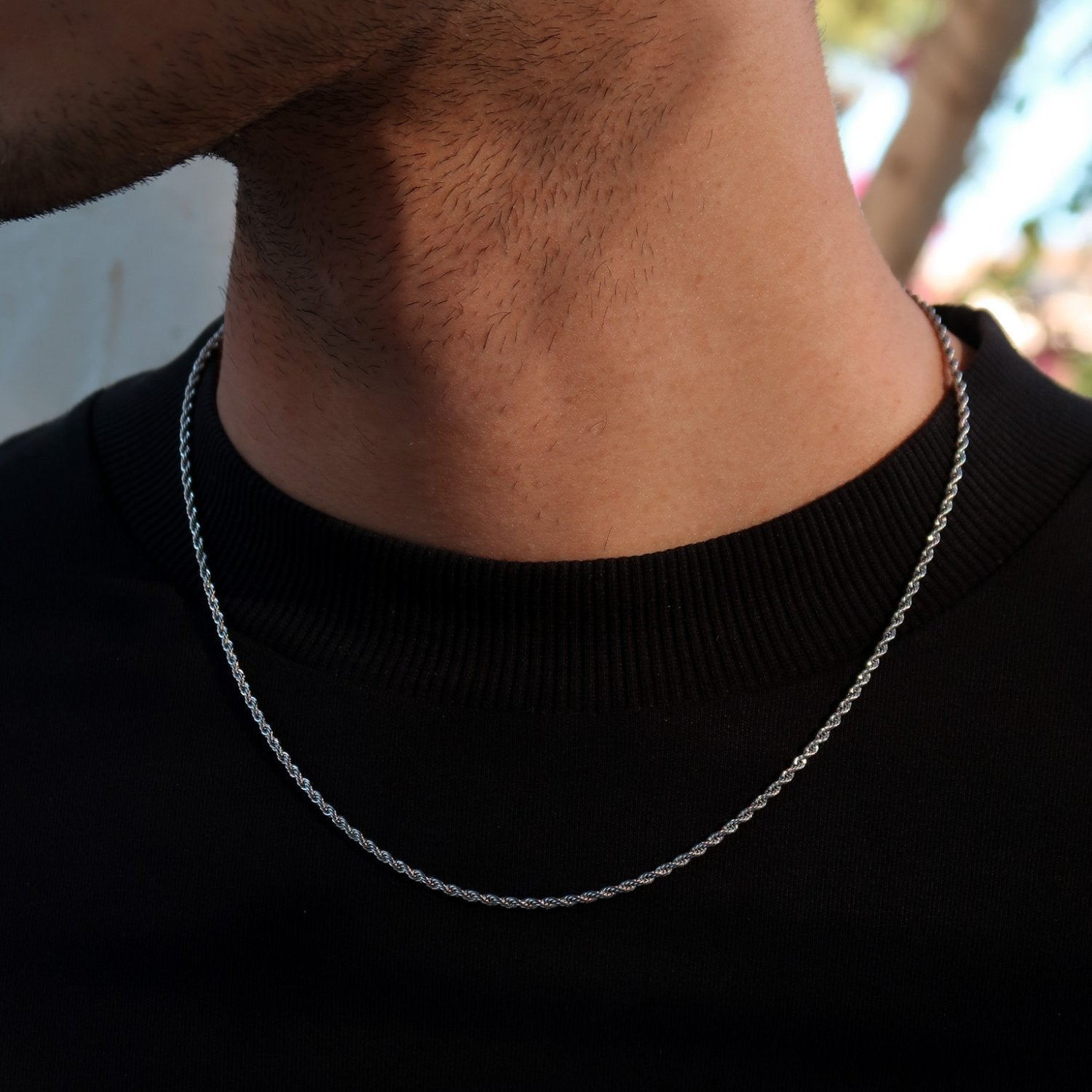 2mm Rope Chain - Silver