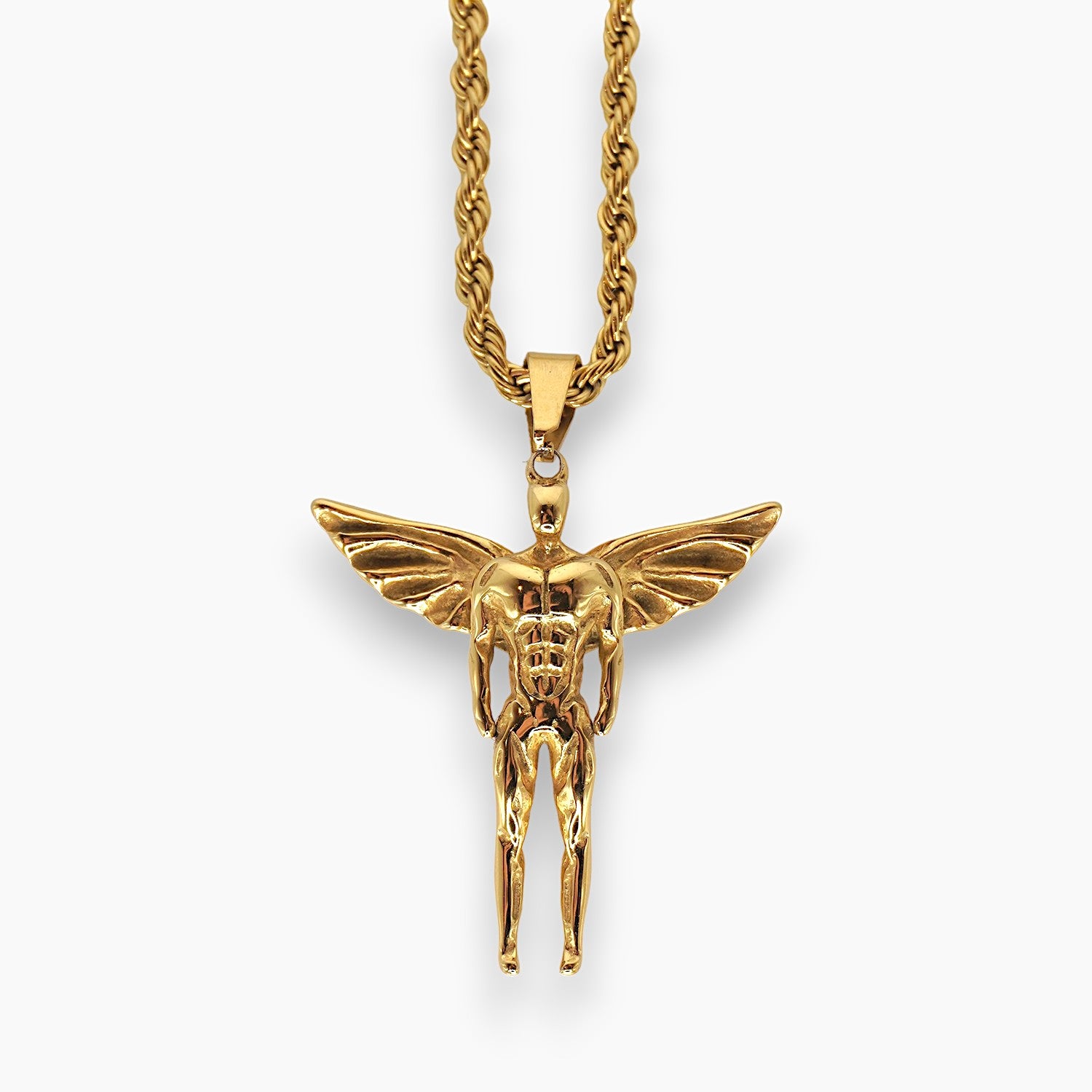 gold icarus pendant